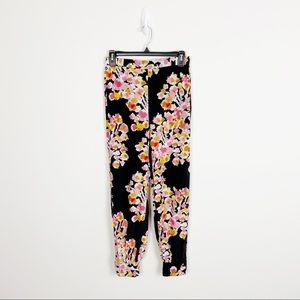 Dyvna Floral Print Silk Crepe Pants